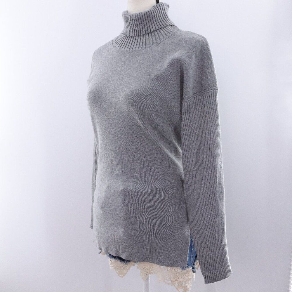 All:Row | Long Sleeve Turtleneck Tie Back Sweater Small‎ NWOT